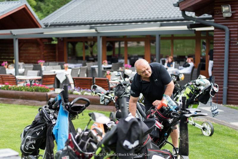 Black and White Golf Cup
