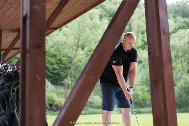 Black and White Golf Cup