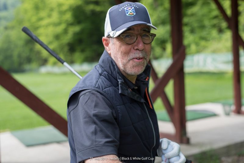 Black and White Golf Cup