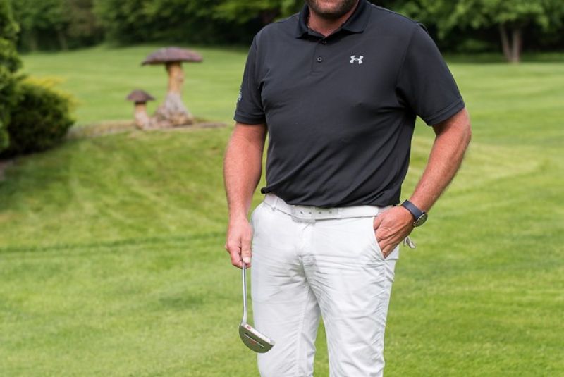 Black and White Golf Cup