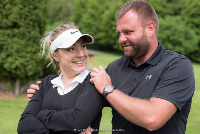 Black and White Golf Cup
