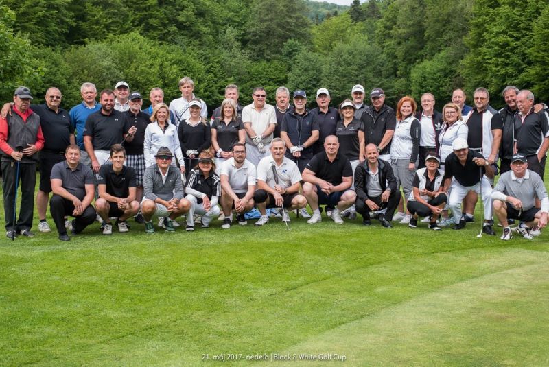 Black and White Golf Cup