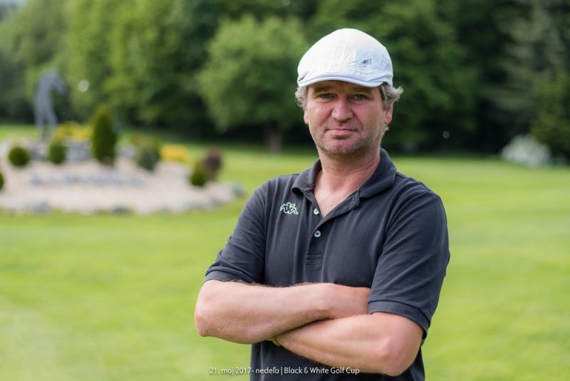Black and White Golf Cup